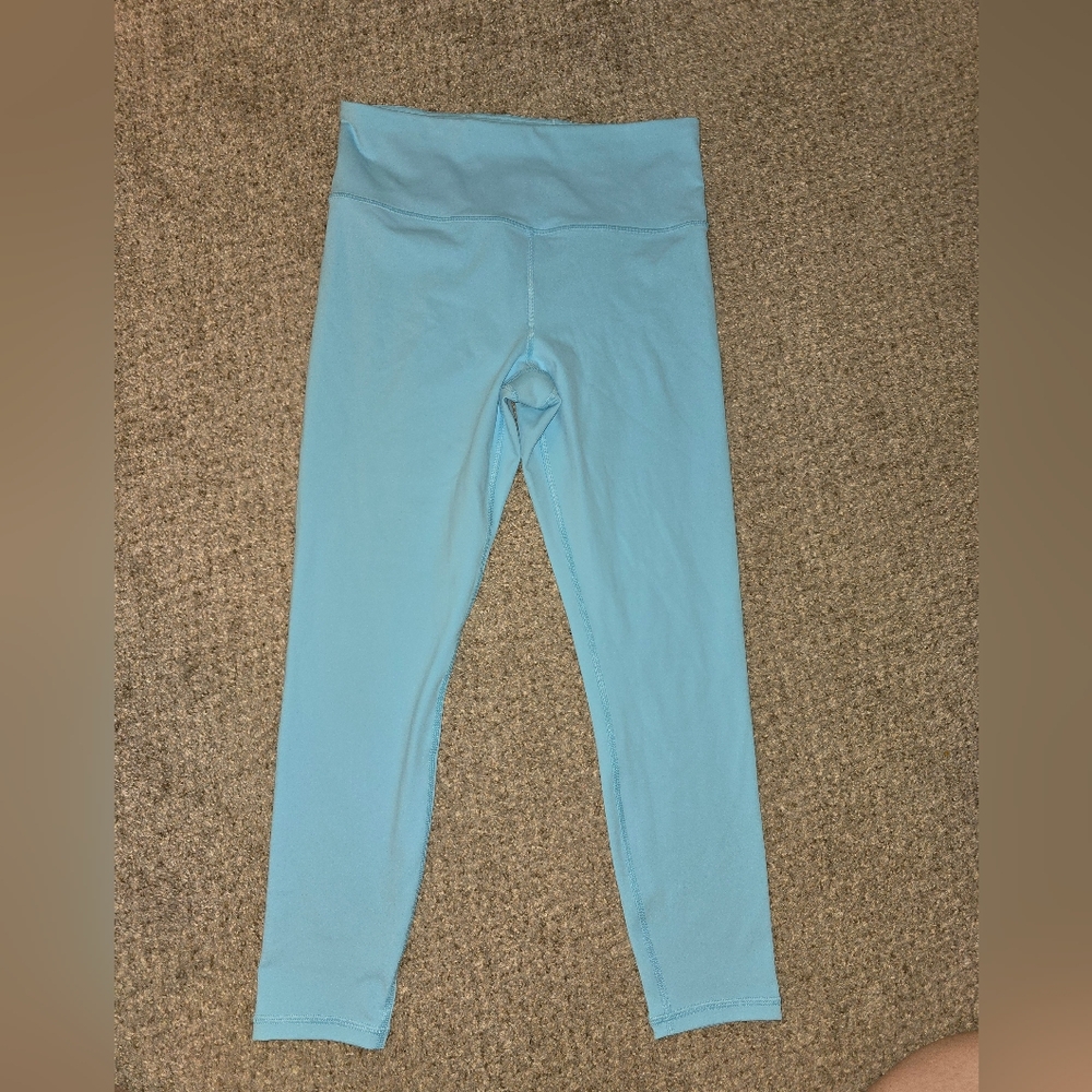 Women's Athleta Ultra Hi Rise Elation 7/8 Tight Leggings In Light Blue Medium